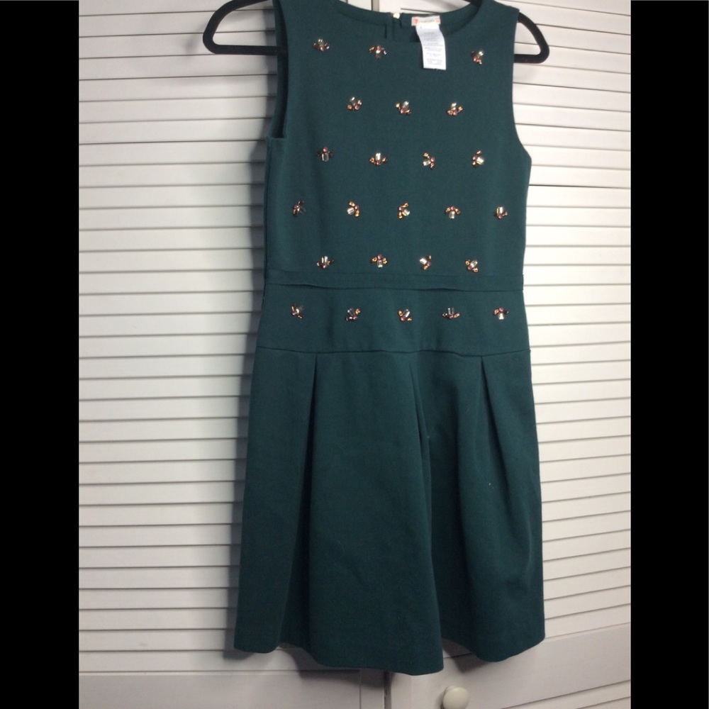 J Crew green dress